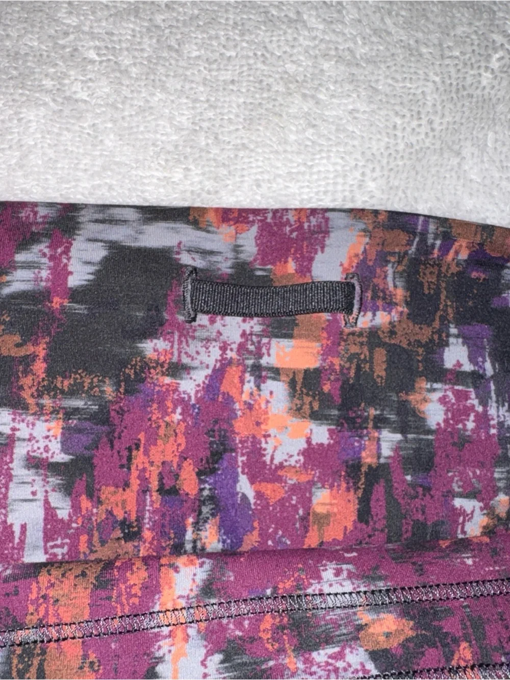 lululemon athletica Purple & Black Abstract Print Leggings